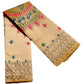 Hand Embroidered Kantha Cotton Silk Saree With Thread Work, Comfortable Fabric And Blouse Piece