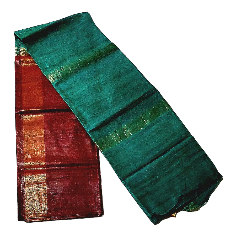 Premium Tussar Ghiccha Silk Saree  with Blouse Piece For Women & Girls