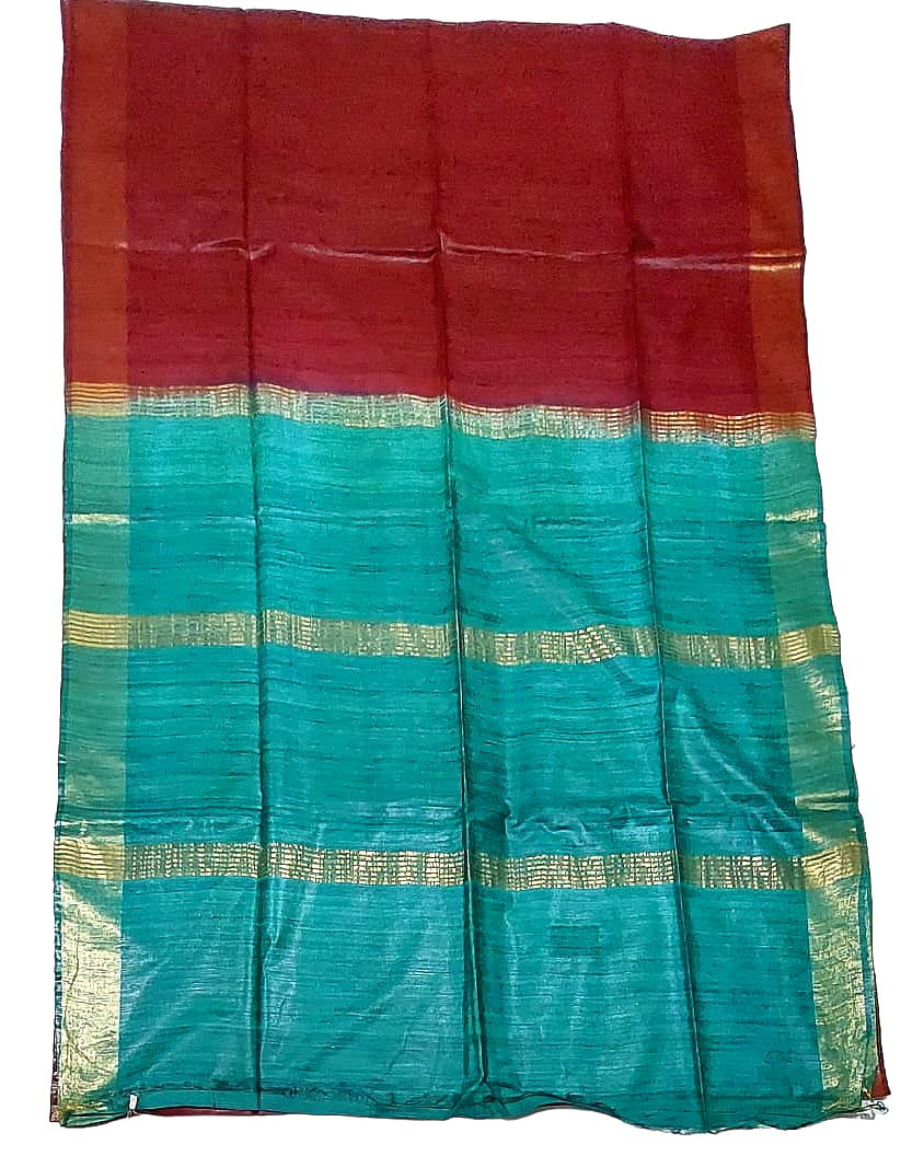 Premium Tussar Ghiccha Silk Saree  with Blouse Piece For Women & Girls