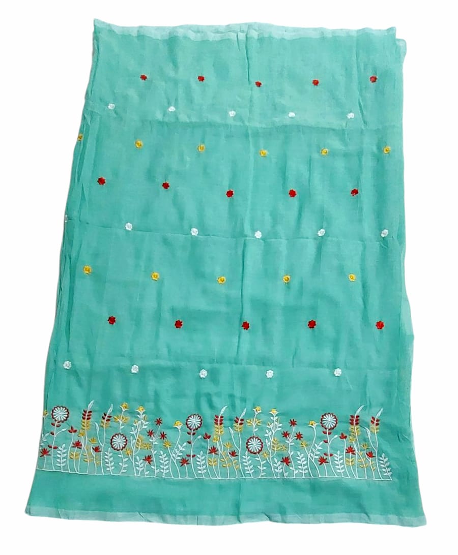 Fashweave Pure Cotton Embroidered Saree for Women and Girls | A Timeless Fusion of Traditional Craftsmanship and Contemporary Elegance, Perfect for Every Special Occasion