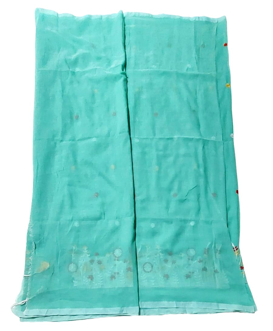 Fashweave Pure Cotton Embroidered Saree for Women and Girls | A Timeless Fusion of Traditional Craftsmanship and Contemporary Elegance, Perfect for Every Special Occasion
