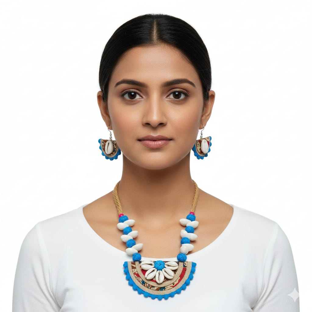 Premium Purely Handmade Jute Jewellery Sets (With Earrings)