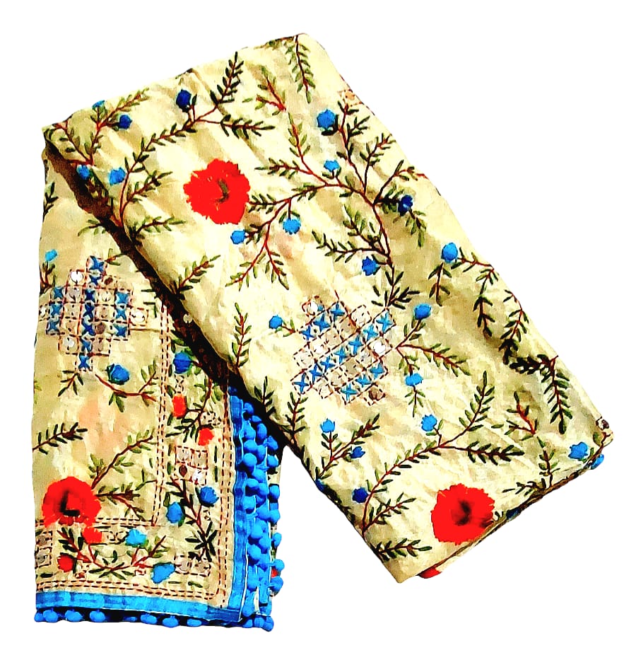 Fashweave Stylish Women's Phulkari Dupatta