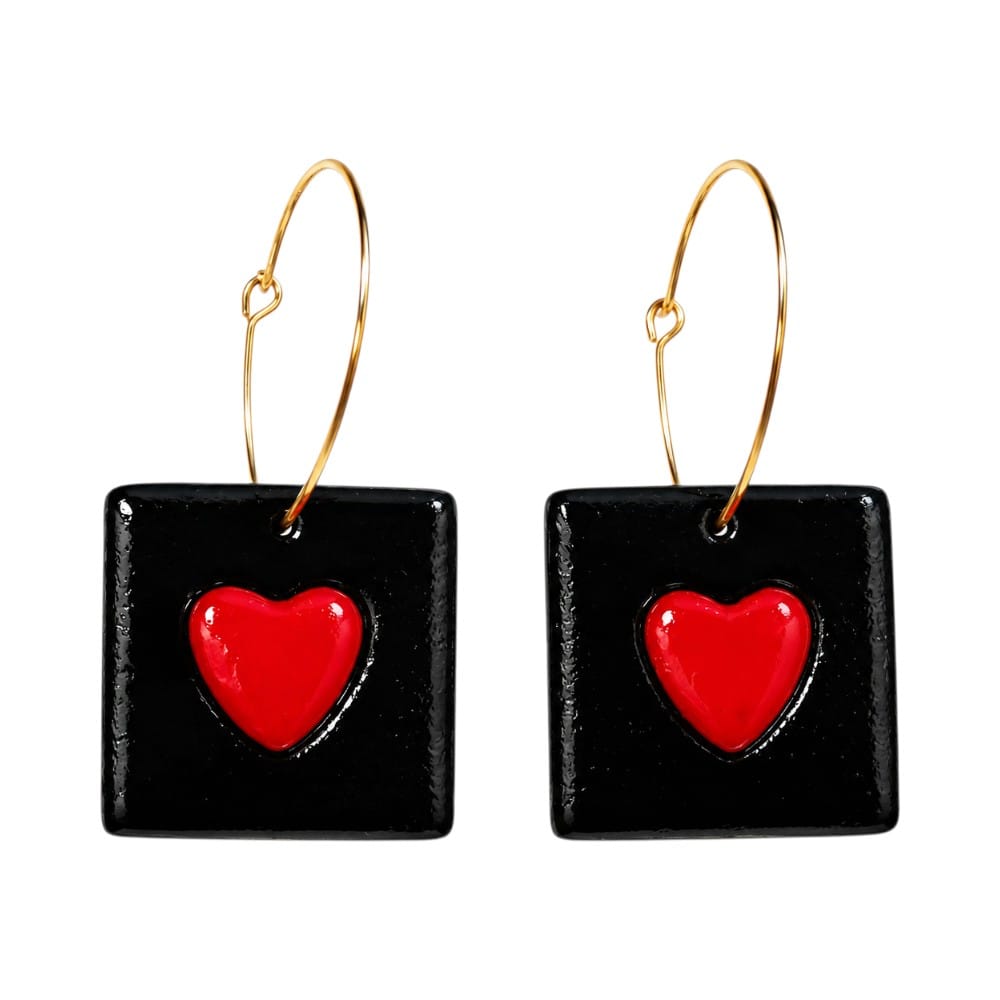 Purely Handmade Lightweight Clay Earrings For Women & Girls I Special Collection For Valentines Day