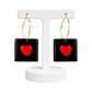 Purely Handmade Lightweight Clay Earrings For Women & Girls I Special Collection For Valentines Day
