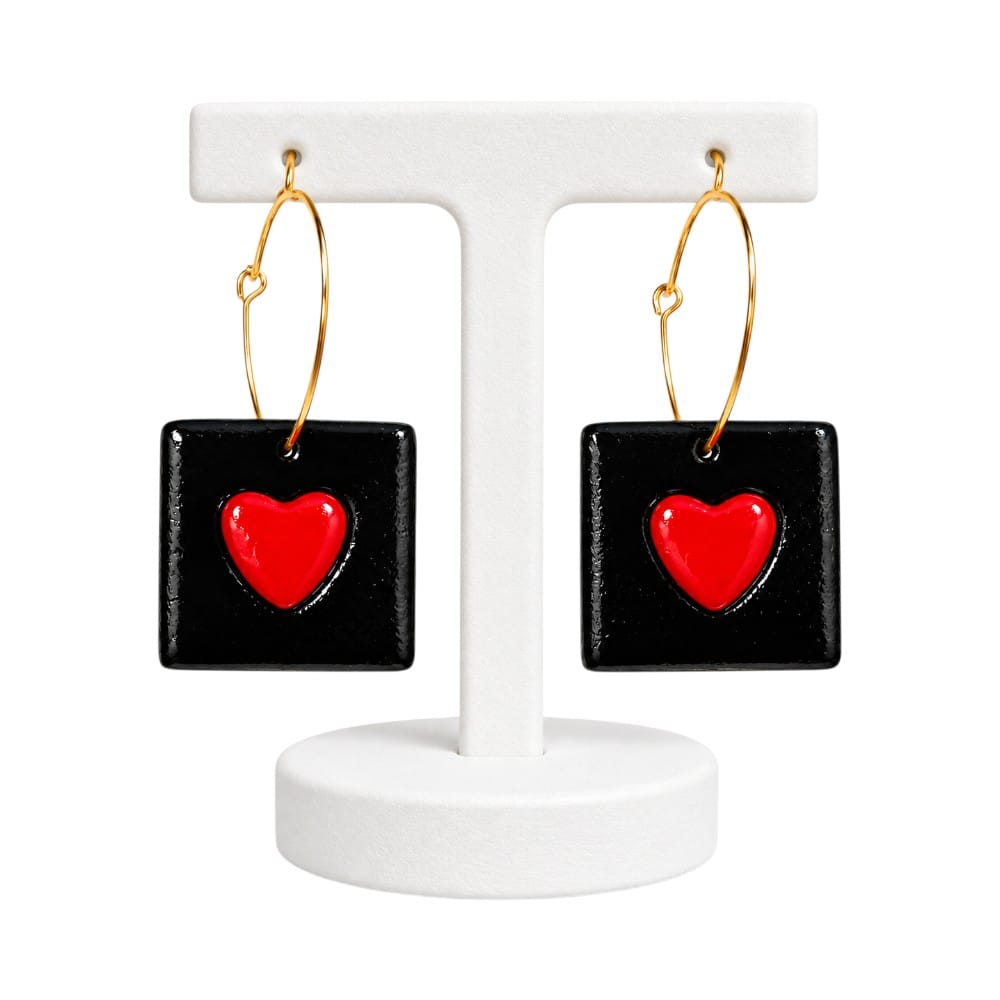 Purely Handmade Lightweight Clay Earrings For Women & Girls I Special Collection For Valentines Day
