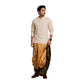 Cotton Silk Dhoti Pant With Contrasting Colour
