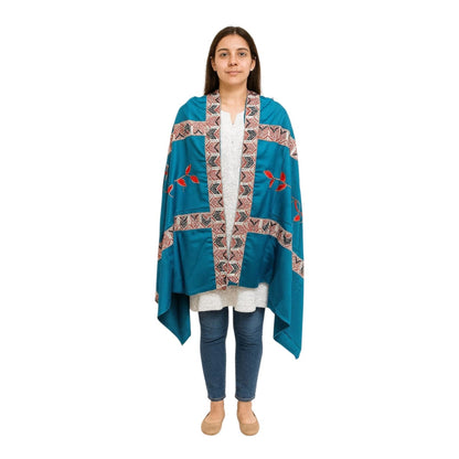 Handwoven Applique Patchwork Shawls for Women & Girls