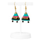 Purely Handmade Terracotta Metallic Conical Jhumka Designer Earrings
