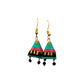 Purely Handmade Terracotta Metallic Conical Jhumka Designer Earrings