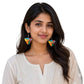 Multicolour Lightweight Terracotta Dangler ( Earrings)