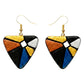 Handmade Mosaic Inspired Abstract Design Terracotta Earrings (Danglers)