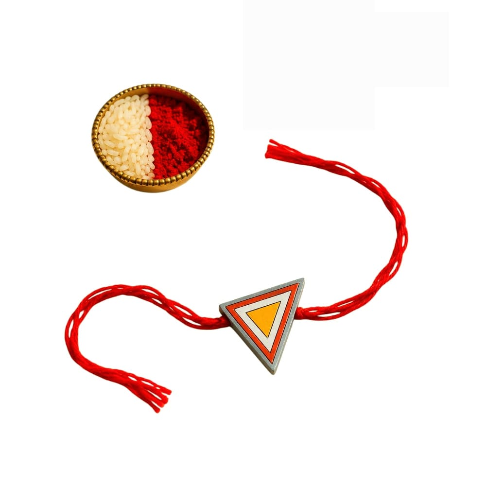 Purely Handmade & Handpainted Terracotta Rakhis for Brother