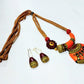 Terracotta Tribal Design Necklace Sets
