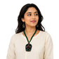 Purely Handmade Terracotta Ganesh Bappa Design Jewellery Necklace Set