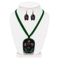 Purely Handmade Terracotta Ganesh Bappa Design Jewellery Necklace Set