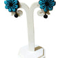 Floral Design Terracotta Stud Earrings