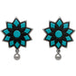 Lightweight Floral Terracotta Stud Earrings