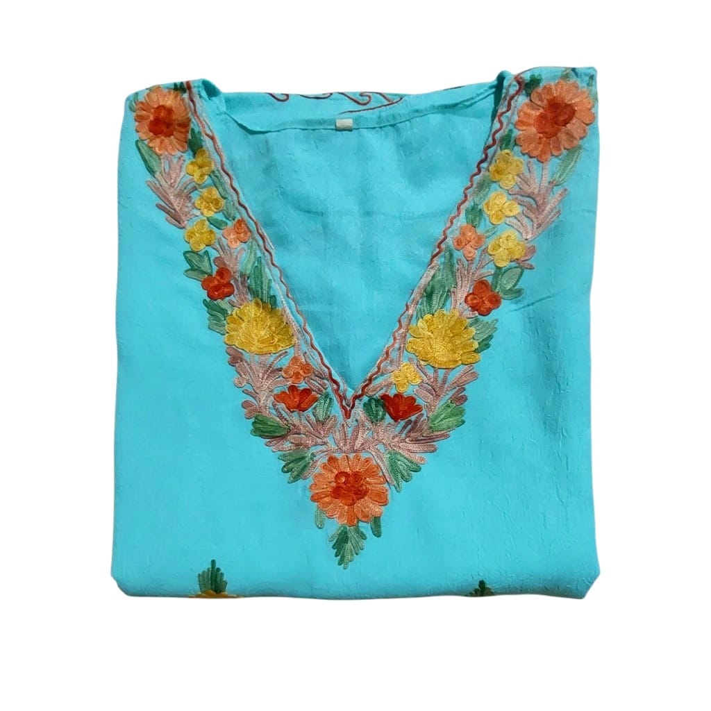 Purely Handmade Kashmiri Aari Embroidered Kaftan