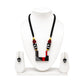 Lightweight Purely Handmade Terracotta Rope Necklace With Earrings