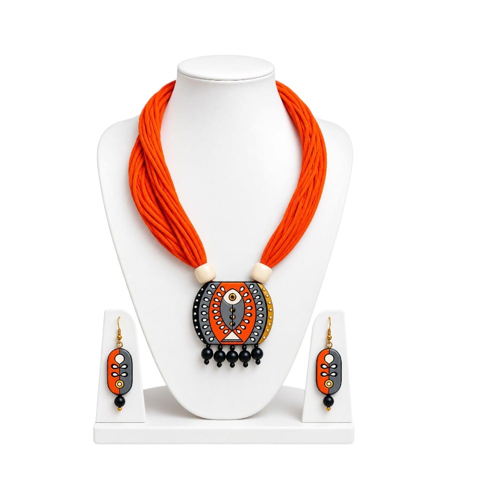 Purely Handmade Terracotta Thread Jewellery Sets