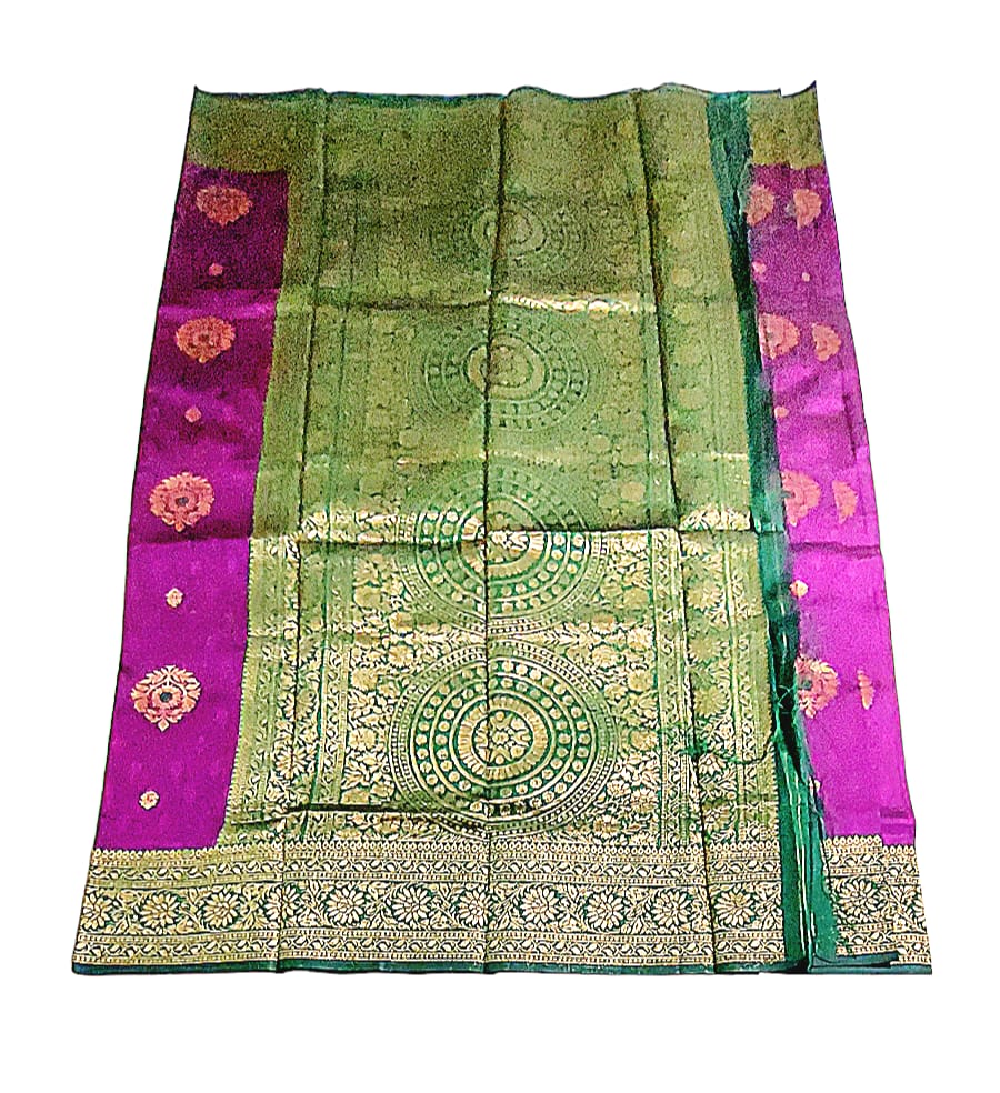 Fashweave Katan Silk Saree with Blouse Piece for Women