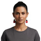 Purely Handmade Matt Finish Clay Drop Earrings