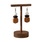 Purely Handmade Matt Finish Clay Drop Earrings