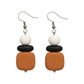 Purely Handmade Matt Finish Clay Drop Earrings