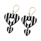 Lightweight Terracotta Heart Shaped Earrings(Danglers)