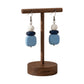 Purely Handmade Matt Finish Clay Drop Earrings
