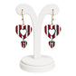 Lightweight Terracotta Heart Shaped Earrings(Danglers)