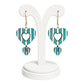 Lightweight Terracotta Heart Shaped Earrings(Danglers)