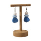 Purely Handmade Matt Finish Clay Drop Earrings