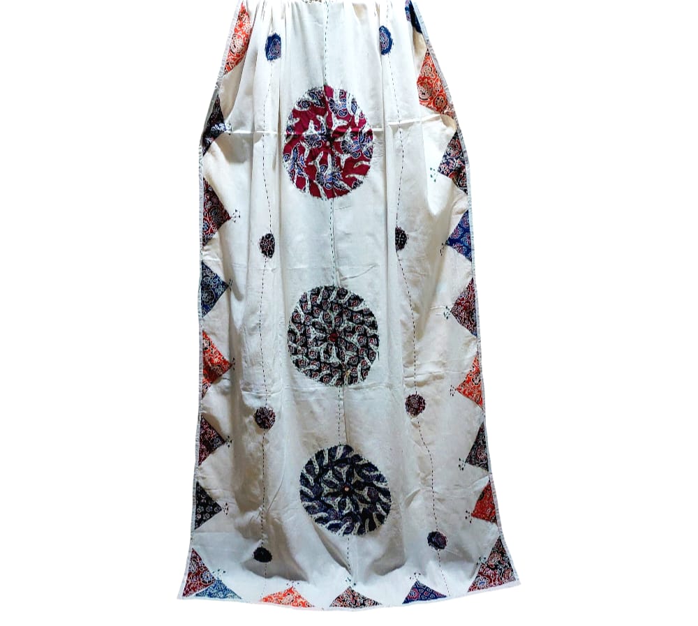 Elegant Ajrakh Hand Block Printed Cotton Dupatta