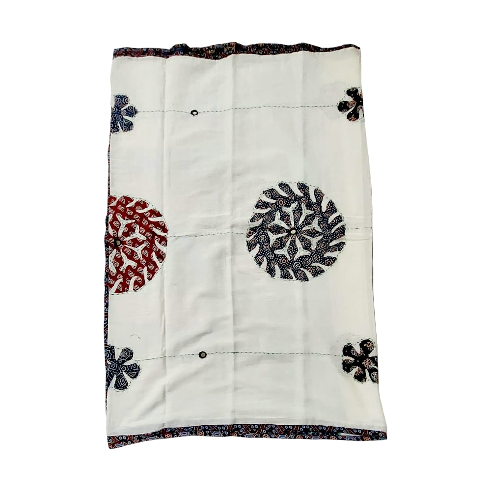 Elegant Ajrakh Hand Block Printed Cotton Dupatta