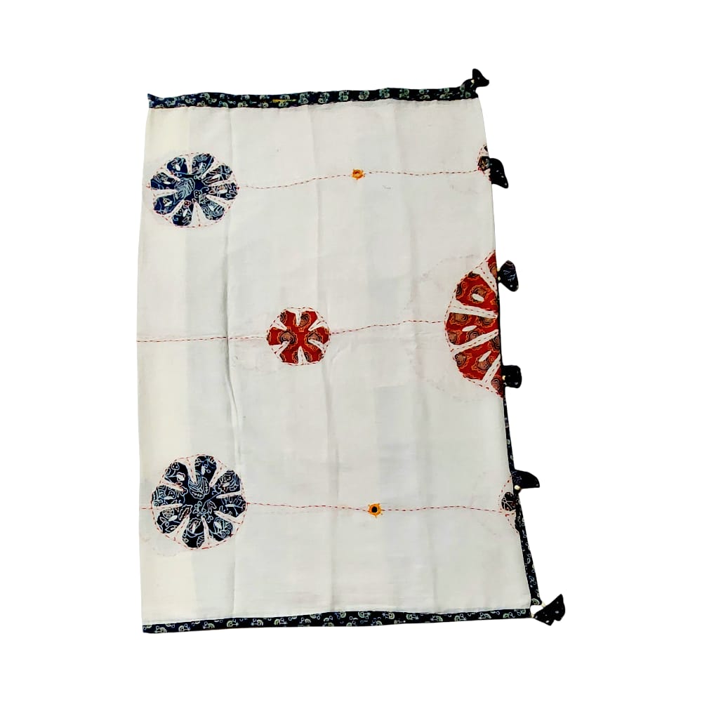 Elegant Ajrakh Hand Block Printed Cotton Dupatta