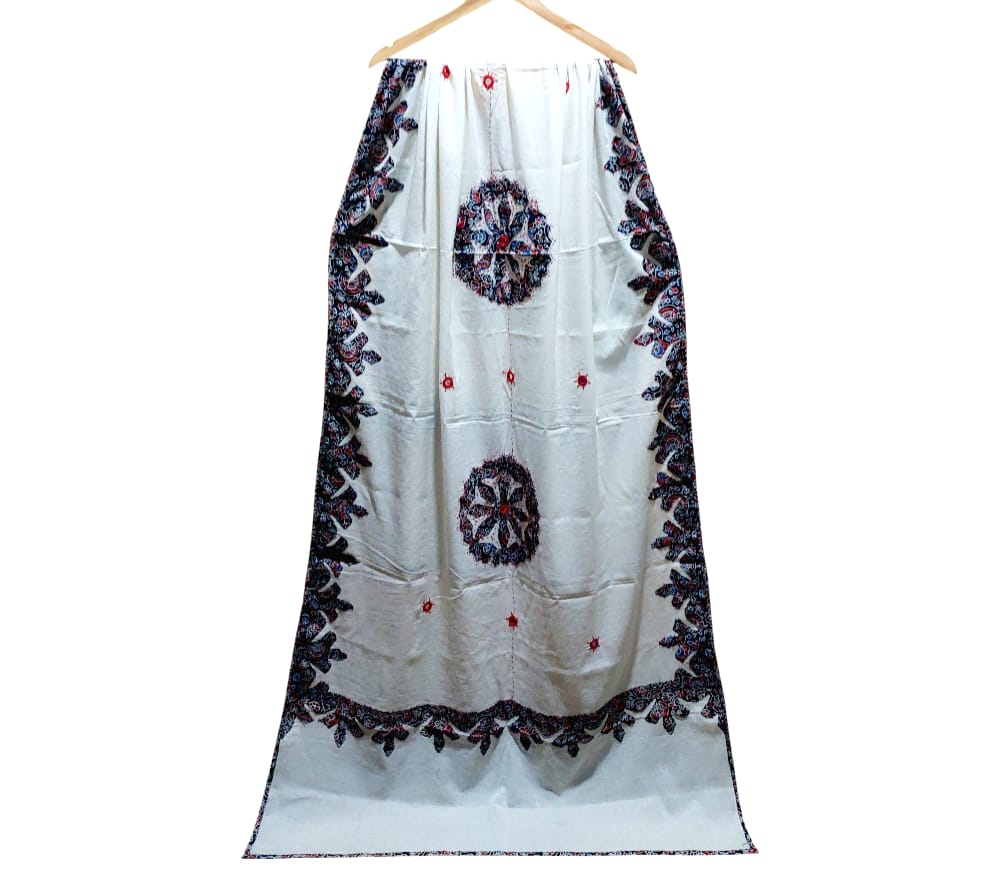 Elegant Ajrakh Hand Block Printed Cotton Dupatta