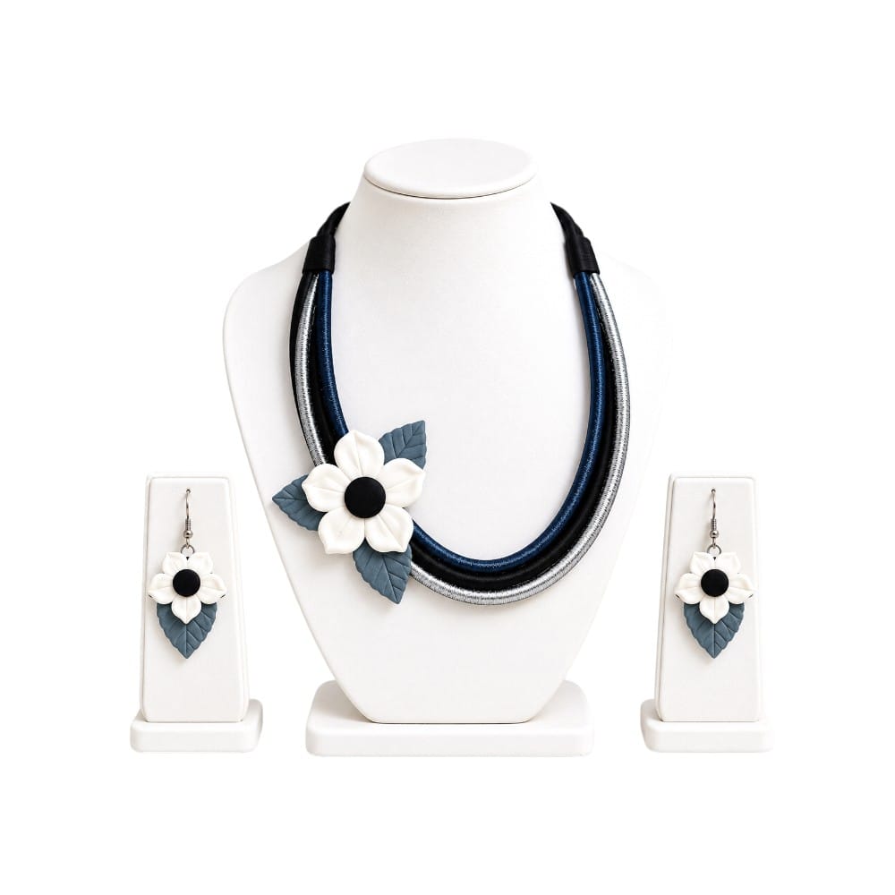Purely Handmade Clay Jewellery Sets (With Earrings) for Women & Girls