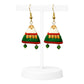 Purely Handmade Terracotta Metallic Conical Jhumka Designer Earrings