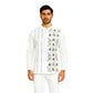 Pure Cotton Short Kurta For Men( With Kantha Stitch Hand Embroidery Work)