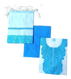 Premium Handwoven Pure Cotton Silk 3-Piece Suit Set ( Unstitched)