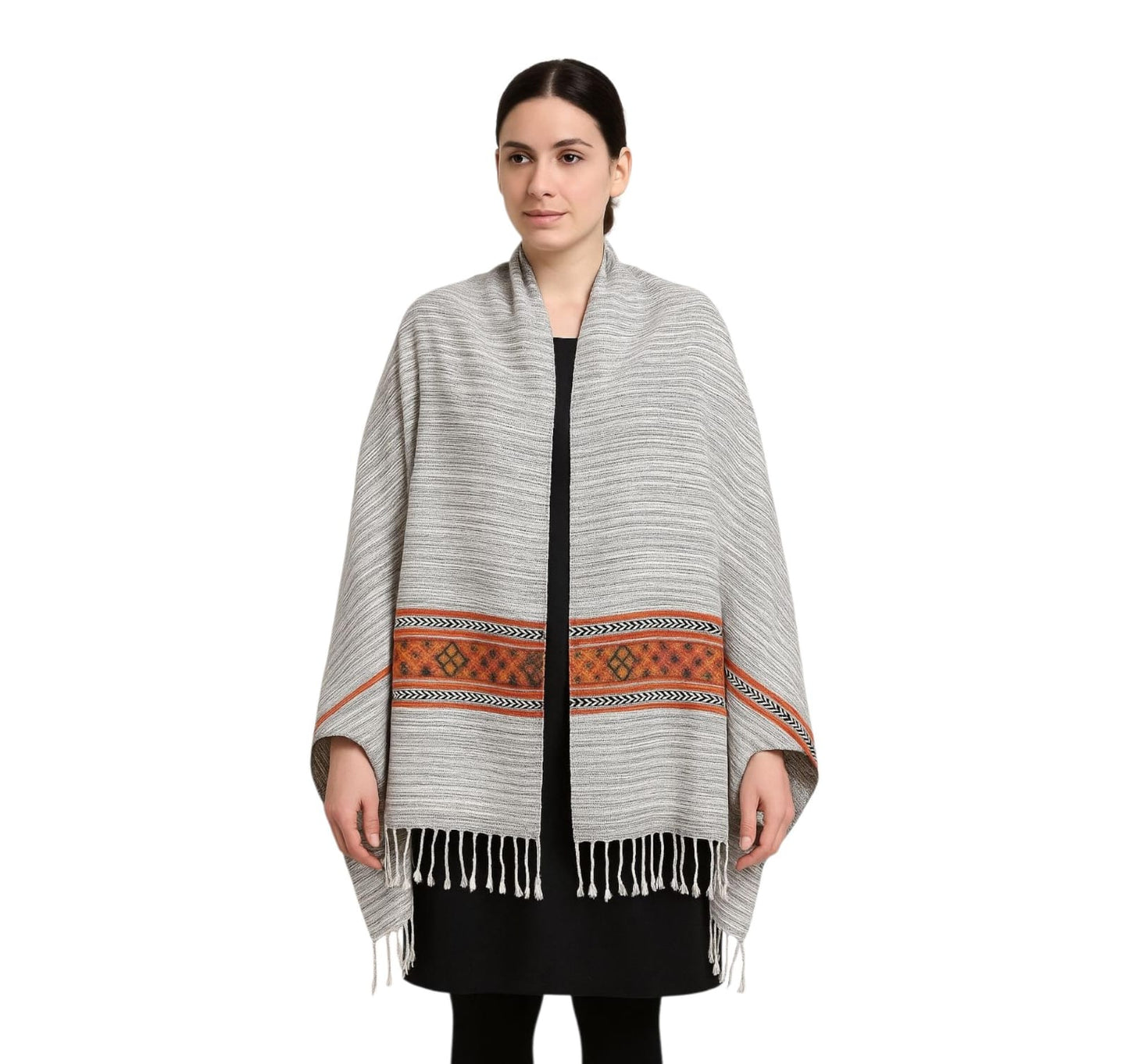 Purely Handmade Handwoven Woolen Stoles For Women & Girls
