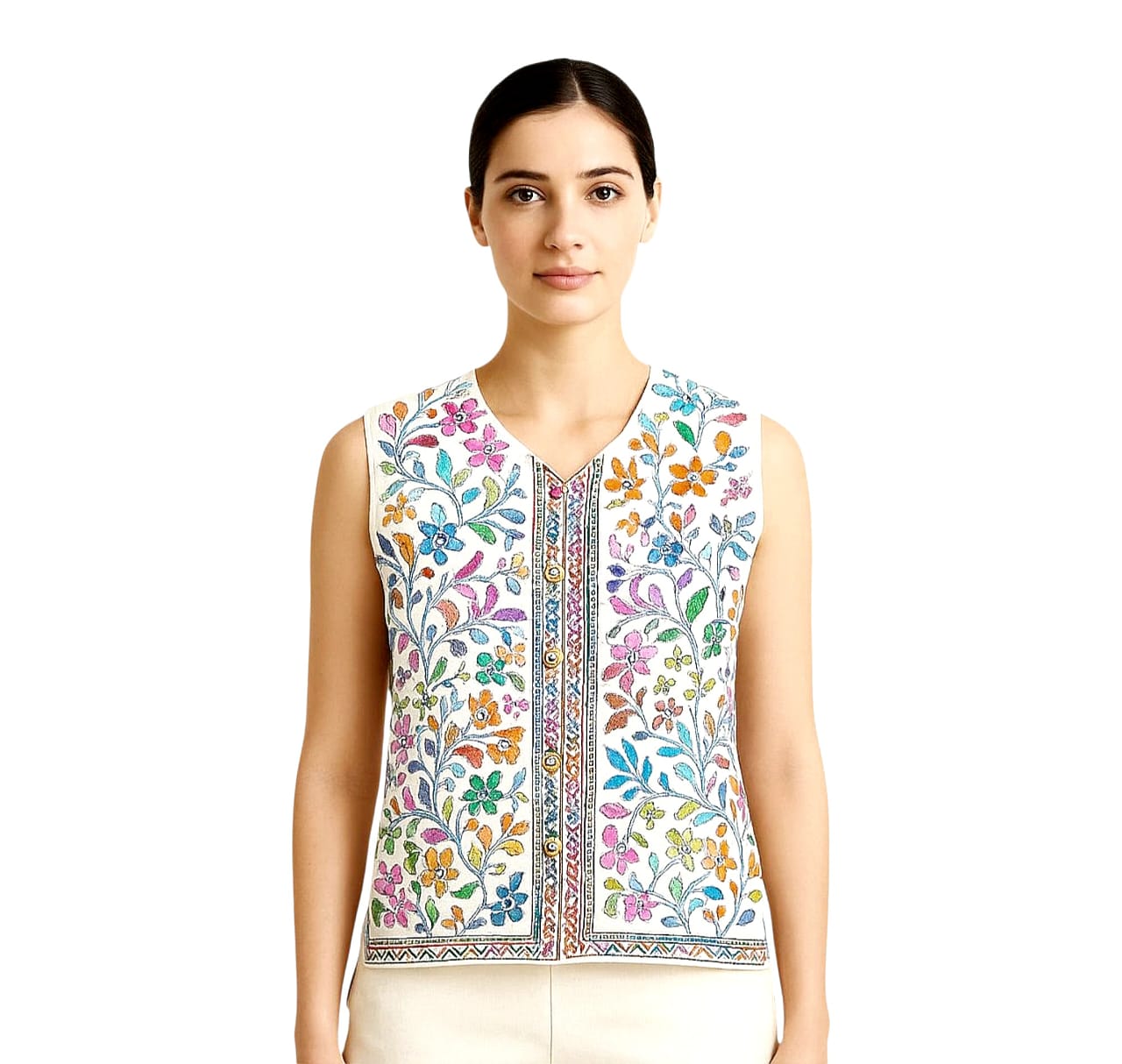 Handmade Hand-Embroidered Kantha Jackets