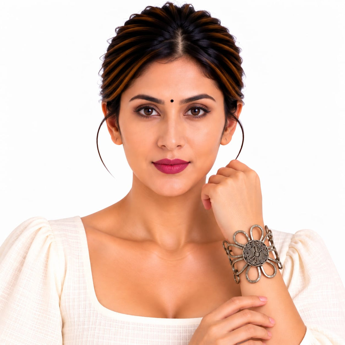 Purely Handmade Lightweight Brass Cuff Bangles