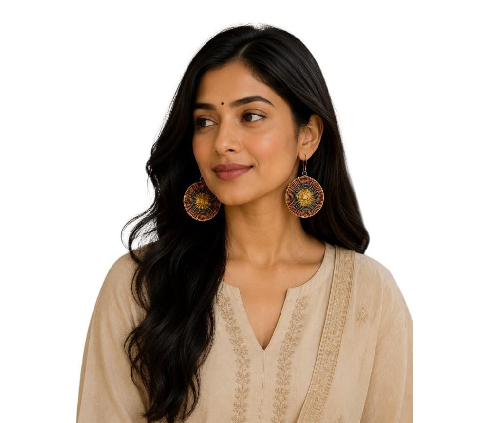 Purely Handmade Brass Earrings
