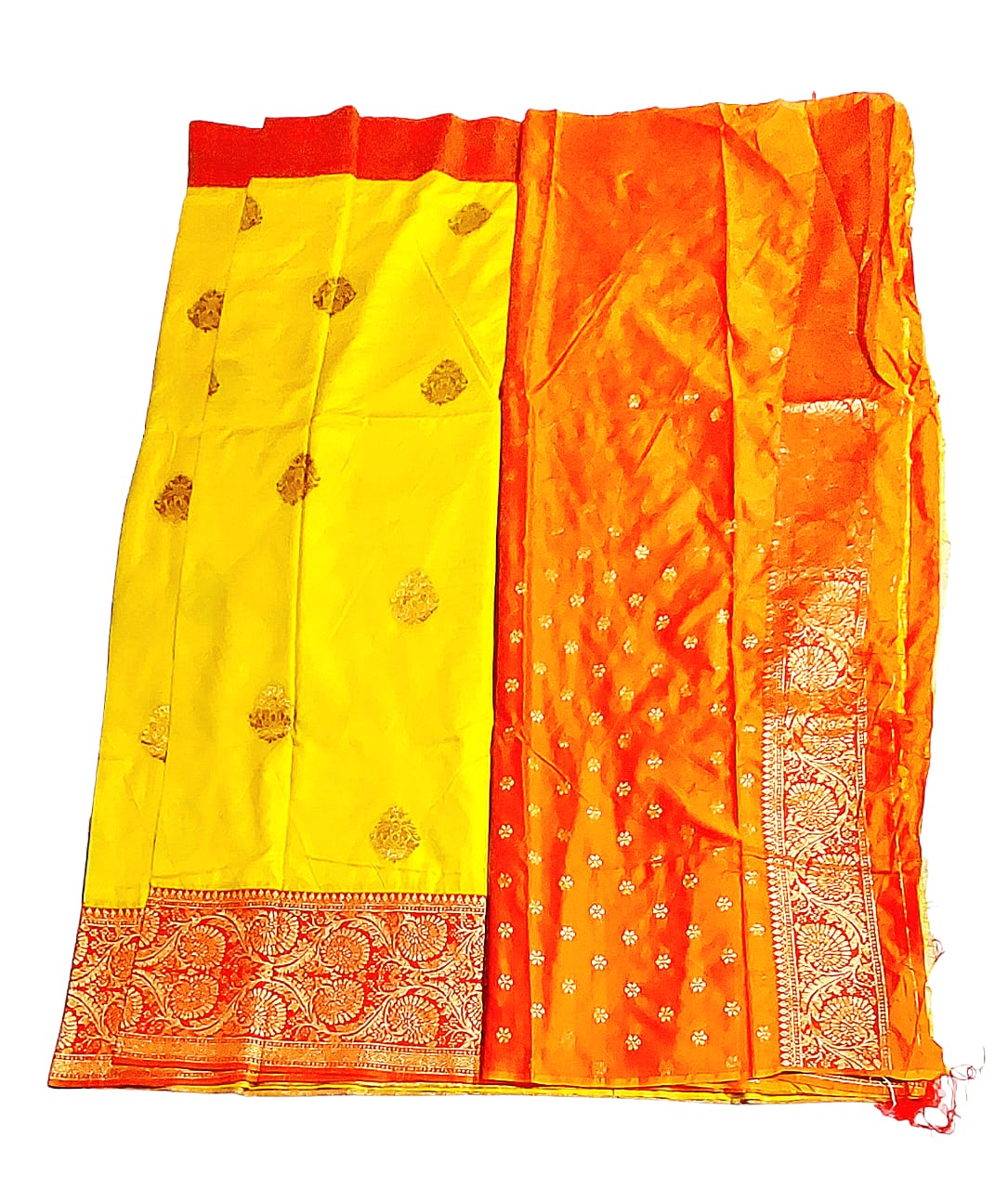 Fashweave Katan Silk Saree with Blouse Piece for Women