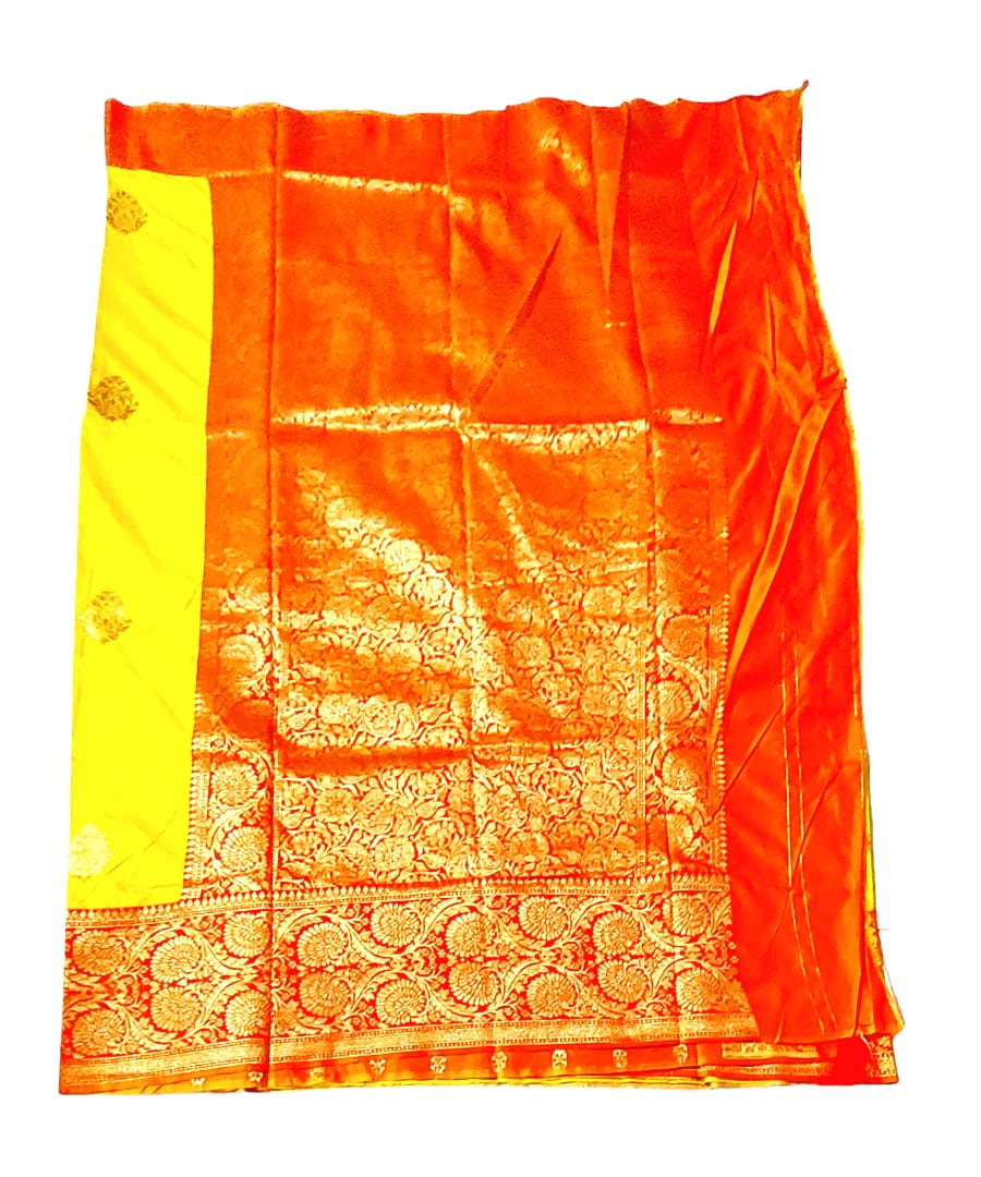 Fashweave Katan Silk Saree with Blouse Piece for Women