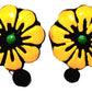 Floral Design Terracotta Stud Earrings