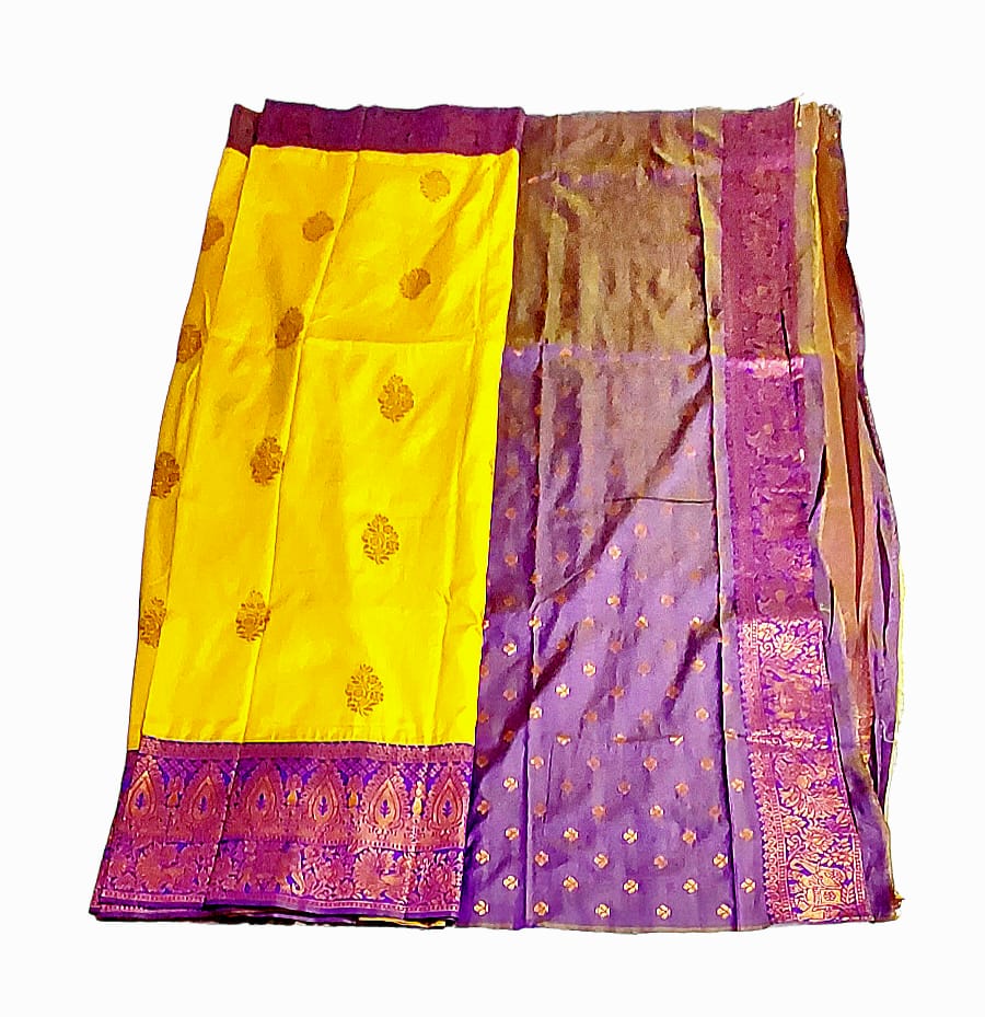 Fashweave Katan Silk Saree with Blouse Piece for Women